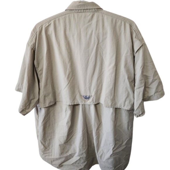 Columbia PFG Vented Fishing Shirt - Tan - Fits M/L - Picture 4 of 5
